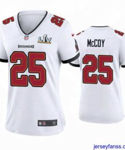 Premium Lesean Mccoy Buccaneers White Super Bowl Lv Game Jersey