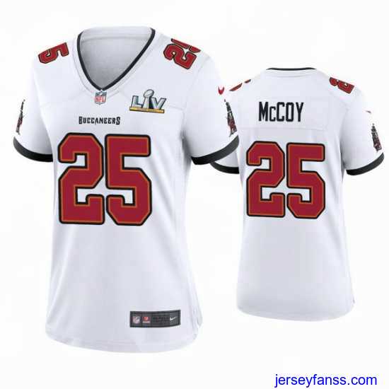Premium Lesean Mccoy Buccaneers White Super Bowl Lv Game Jersey