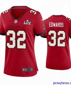 Impressive Mike Edwards Buccaneers Red Super Bowl Lv Game Jersey