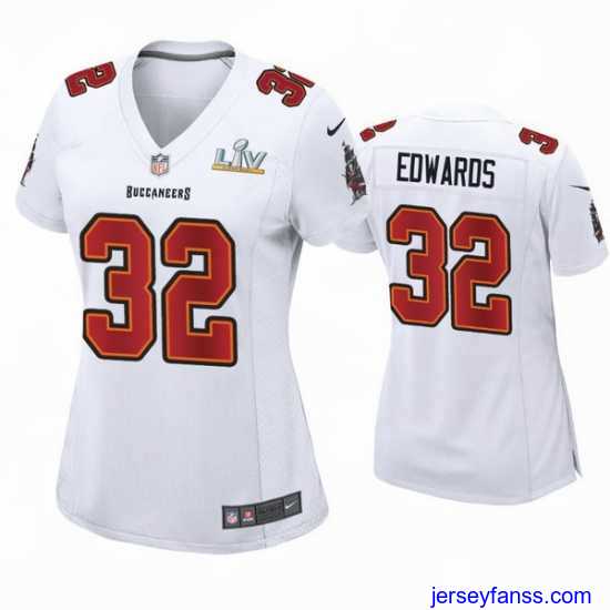 Stylish Mike Edwards Buccaneers White Super Bowl Lv Game Fashion Jersey