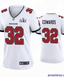 Exclusive Mike Edwards Buccaneers White Super Bowl Lv Game Jersey