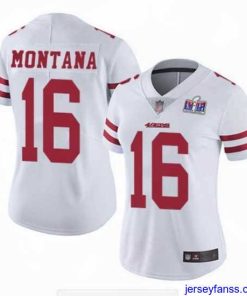 Amazing NFL San Francisco 49ers 16 Joe Montana White Vapor Untouchable Limited Stitched 2024 Super Bowl LVIII Jersey