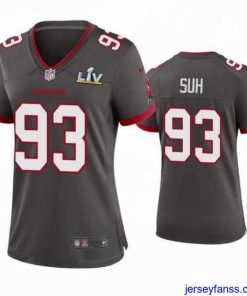 Stylish Ndamukong Suh Buccaneers Pewter Super Bowl Lv Game Jersey