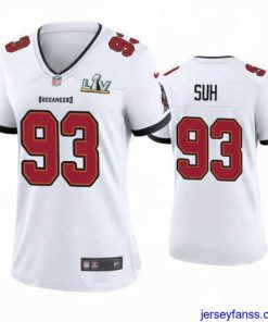Amazing Ndamukong Suh Buccaneers White Super Bowl Lv Game Jersey