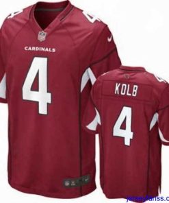 Impressive Nike Arizona Cardinals 4# Kevin Kolb Red Jerseys