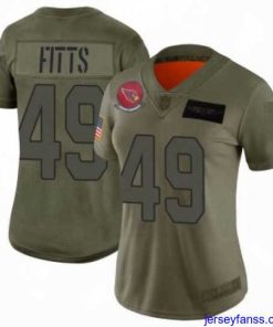 Exclusive Nike Arizona Cardinals 49 Kylie Fitts Limited 2019 Salute To Sercie Vapor Untouchable Jersey
