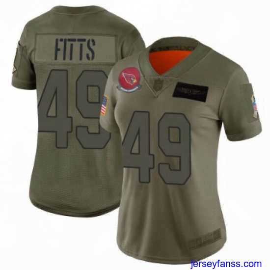 Exclusive Nike Arizona Cardinals 49 Kylie Fitts Limited 2019 Salute To Sercie Vapor Untouchable Jersey