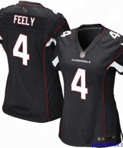 Gorgeous Nike Cardinals 4 Jay Feely Black Game Jersey