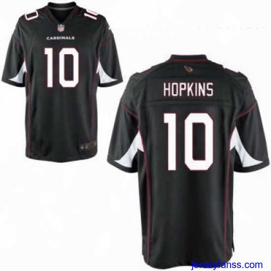 Impressive Nike DeAndre Hopkins Cardinal Arizona Cardinals Black Game Jersey