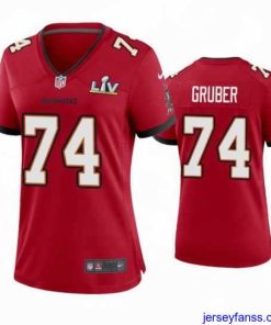 Fantastic Paul Gruber Buccaneers Red Super Bowl Lv Game Jersey