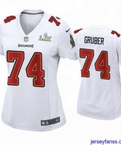 Outstanding Paul Gruber Buccaneers White Super Bowl Lv Game Fashion Jersey