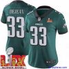 Gorgeous Philadelphia Eagles Cooper DeJean #33 Green 2024 2025 Super Bowl LIX F.U.S.E Stitched NFL Jersey