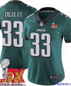 Gorgeous Philadelphia Eagles Cooper DeJean #33 Green 2024 2025 Super Bowl LIX F.U.S.E Stitched NFL Jersey