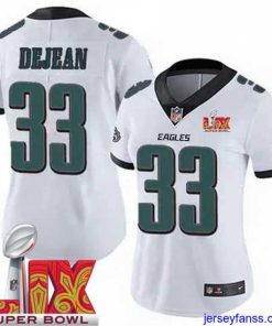 Amazing Philadelphia Eagles Cooper DeJean #33 White 2024 2025 Super Bowl LIX F.U.S.E Stitched NFL Jersey