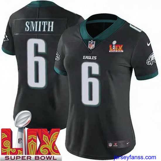 Premium Philadelphia Eagles DeVonta Smith #6 Black 2024 2025 Super Bowl LIX F.U.S.E Stitched NFL Jersey
