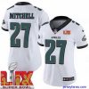 Gorgeous Philadelphia Eagles Quinyon Mitchell #27 White 2024 2025 Super Bowl LIX F.U.S.E Stitched NFL Jersey