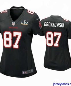 Premium Rob Gronkowski Buccaneers Black Super Bowl Lv Game Fashion Jersey