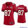 Stylish Rob Gronkowski Buccaneers Red Super Bowl Lv Game Jersey