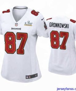 Premium Rob Gronkowski Buccaneers White Super Bowl Lv Game Fashion Jersey