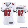 Stylish Rob Gronkowski Buccaneers White Super Bowl Lv Game Jersey