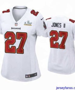 Premium Ronald Jones Ii Buccaneers White Super Bowl Lv Game Fashion Jersey