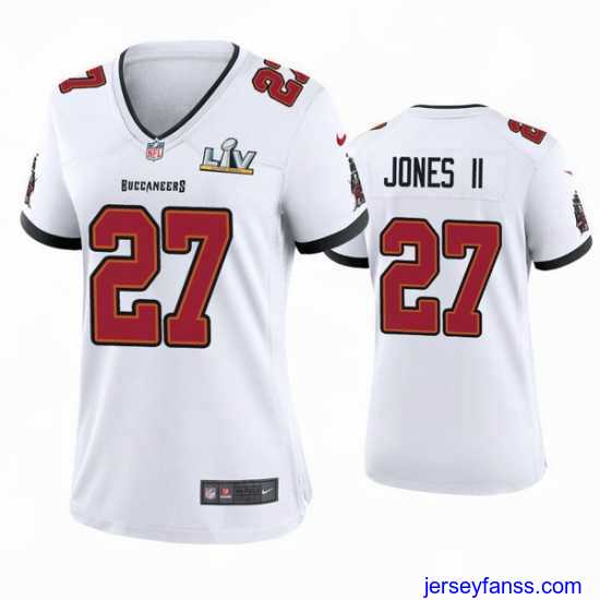 Premium Ronald Jones Ii Buccaneers White Super Bowl Lv Game Jersey