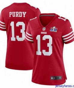 Outstanding San Francisco 49ers 13 Brock Purdy Red 2023 F.U.S.E  Vapor Untouchable Limited Stitched Football 2024 Super Bowl LVIII Jersey