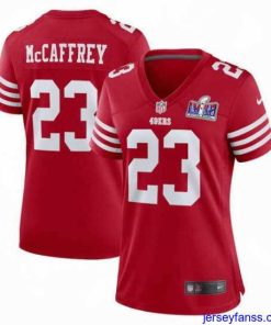 Premium San Francisco 49ers 23 Christian McCaffrey Red 2023 F.U.S.E  Vapor Untouchable Limited Stitched Football 2024 Super Bowl LVIII Jersey