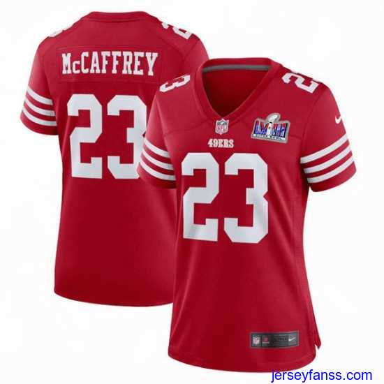 Premium San Francisco 49ers 23 Christian McCaffrey Red 2023 F.U.S.E Vapor Untouchable Limited Stitched Football 2024 Super Bowl LVIII Jersey