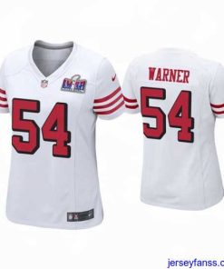 Gorgeous San Francisco 49ers 54 Fred Warner White Throwback  Vapor Untouchable Limited Stitched Football 2024 Super Bowl LVIII Jersey