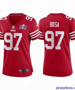 Stylish San Francisco 49ers 97 Nick Bosa Red 2023 F.U.S.E  Vapor Untouchable Limited Stitched Football 2024 Super Bowl LVIII Jersey