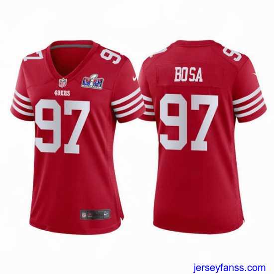 Stylish San Francisco 49ers 97 Nick Bosa Red 2023 F.U.S.E Vapor Untouchable Limited Stitched Football 2024 Super Bowl LVIII Jersey