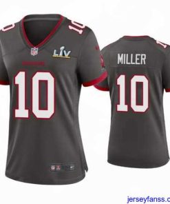 Premium Scotty Miller Buccaneers Pewter Super Bowl Lv Game Jersey