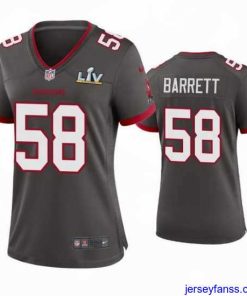 Stylish Shaquil Barrett Buccaneers Pewter Super Bowl Lv Game Jersey