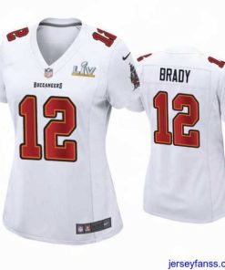 Impressive Tom Brady Buccaneers White Super Bowl Lv Game Fashion Jersey