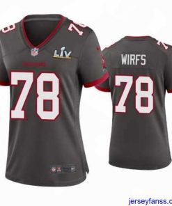Amazing Tristan Wirfs Buccaneers Pewter Super Bowl Lv Game Jersey