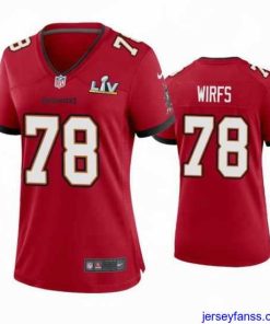Gorgeous Tristan Wirfs Buccaneers Red Super Bowl Lv Game Jersey