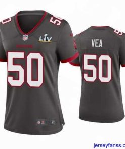 Premium Vita Vea Buccaneers Pewter Super Bowl Lv Game Jersey