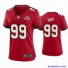Stylish Warren Sapp Buccaneers Red Super Bowl Lv Game Jersey
