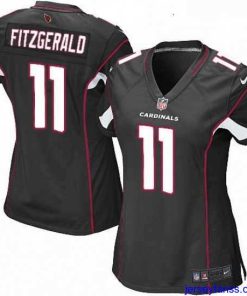 Exclusive Womens Nike Arizona Cardinals 11 Larry Fitzgerald Game Black Alternate NFL Jersey