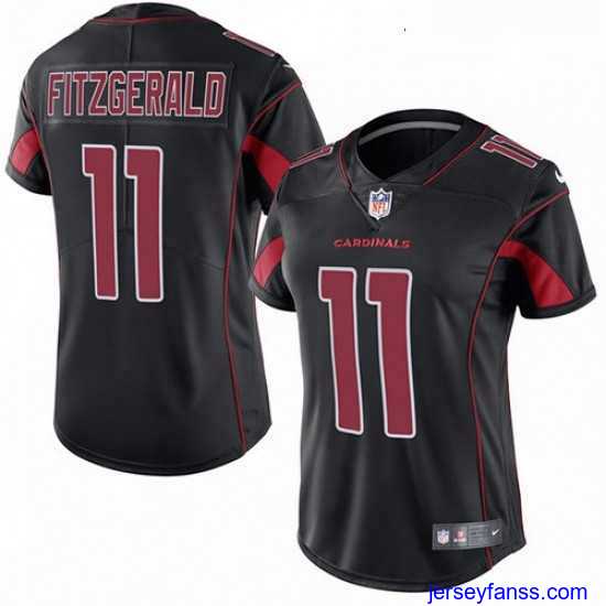Exclusive Womens Nike Arizona Cardinals 11 Larry Fitzgerald Limited Black Rush Vapor Untouchable NFL Jersey