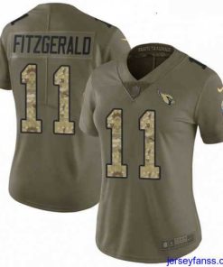 Stylish Womens Nike Arizona Cardinals 11 Larry Fitzgerald Limited OliveCamo 2017 Salute to Service NFL Jersey