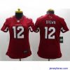 Exclusive Women?￠a??a?￠s Nike Arizona Cardinals #12 John Brown Red Team Color Stitched NFL Limited Jersey