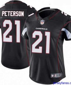 Stylish Womens Nike Arizona Cardinals 21 Patrick Peterson Elite Black Alternate NFL Jersey