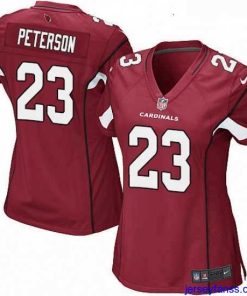 Exclusive Womens Nike Arizona Cardinals 23 Adrian Peterson Game Red Team Color NFL Jersey