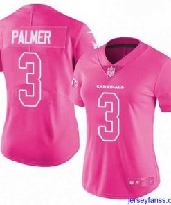 Amazing Womens Nike Arizona Cardinals 3 Carson Palmer Limited Pink Rush Fashion NFL Jersey