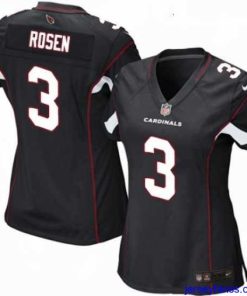 Premium Womens Nike Arizona Cardinals 3 Josh Rosen Game Black Alternate NFL Jersey