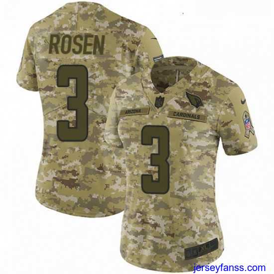 Impressive Womens Nike Arizona Cardinals 3 Josh Rosen Limited Camo 2018 Salute to Service NFL Jersey