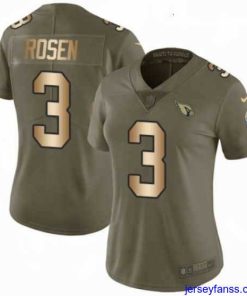 Exclusive Womens Nike Arizona Cardinals 3 Josh Rosen Limited OliveGold 2017 Salute to Service NFL Jersey
