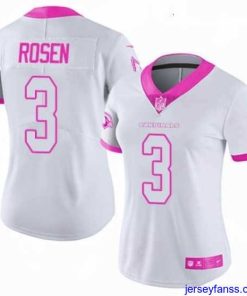 Stylish Womens Nike Arizona Cardinals 3 Josh Rosen Limited WhitePink Rush Fashion NFL Jersey